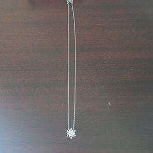 CZ snowflake necklace
